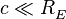 c\ll R_{E}^{{}}